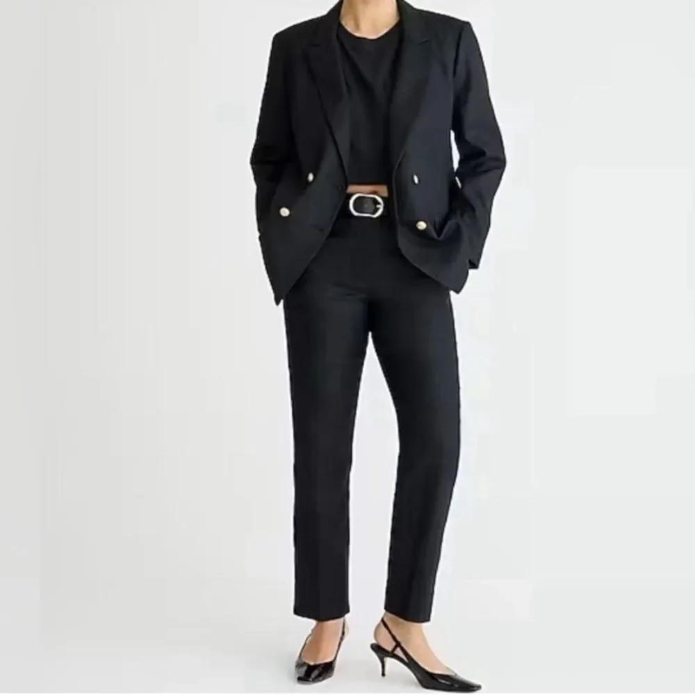 J.Crew Easy Pull-On Dress Pants Black Size 4 | Flat Front Trousers- like new! - Picture 3 of 9